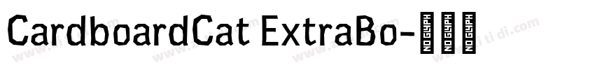 CardboardCat ExtraBo字体转换